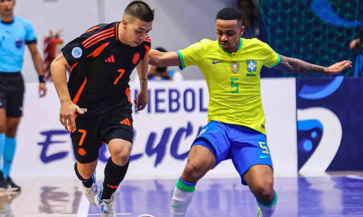 Brasil estreia com empate contra a Colômbia na Copa América de Futsal