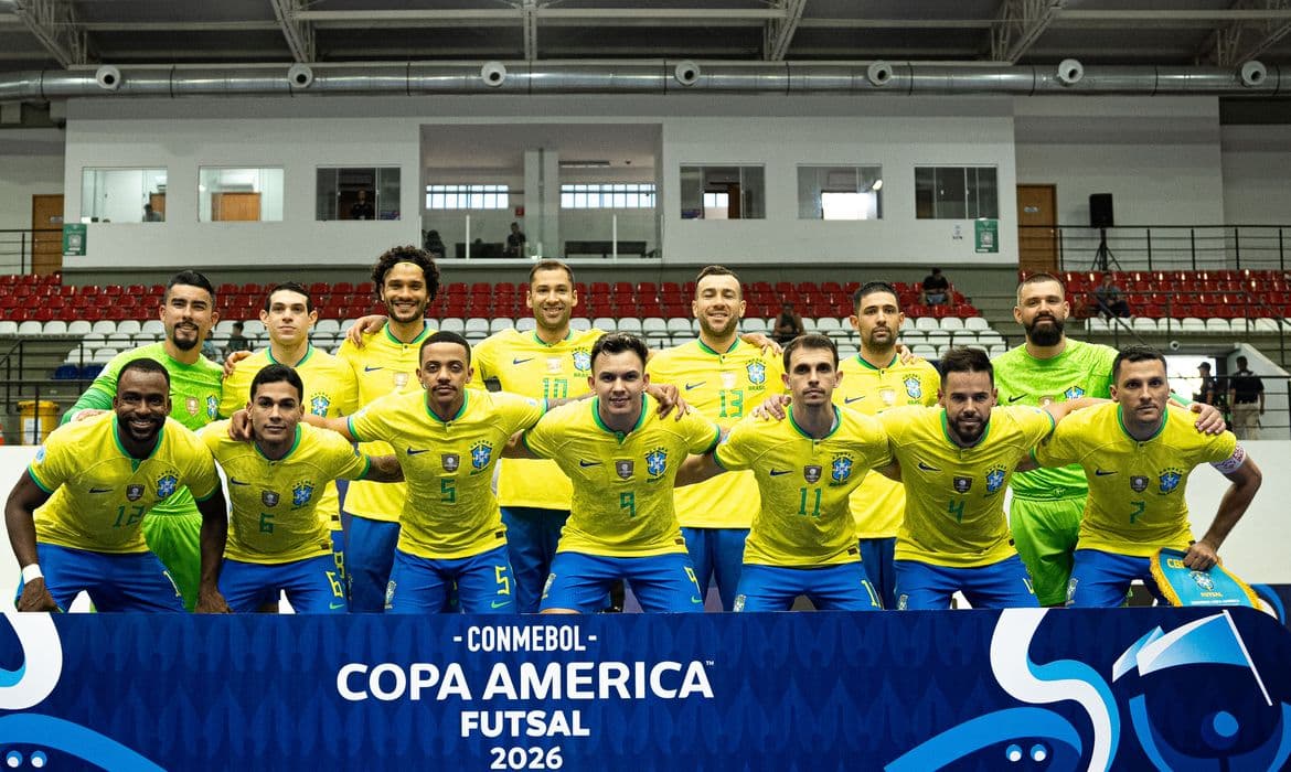 Brasil busca vaga na final da Copa América de Futsal enfrentando o Peru